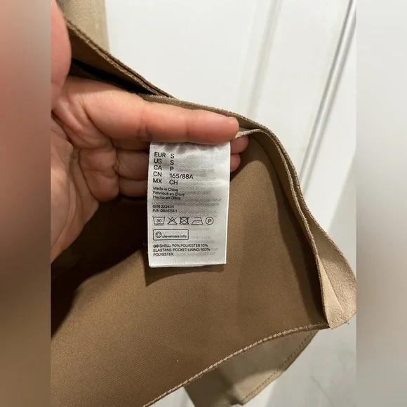 Nude Khaki suede jacket SIZE S - Picture 4 of 6